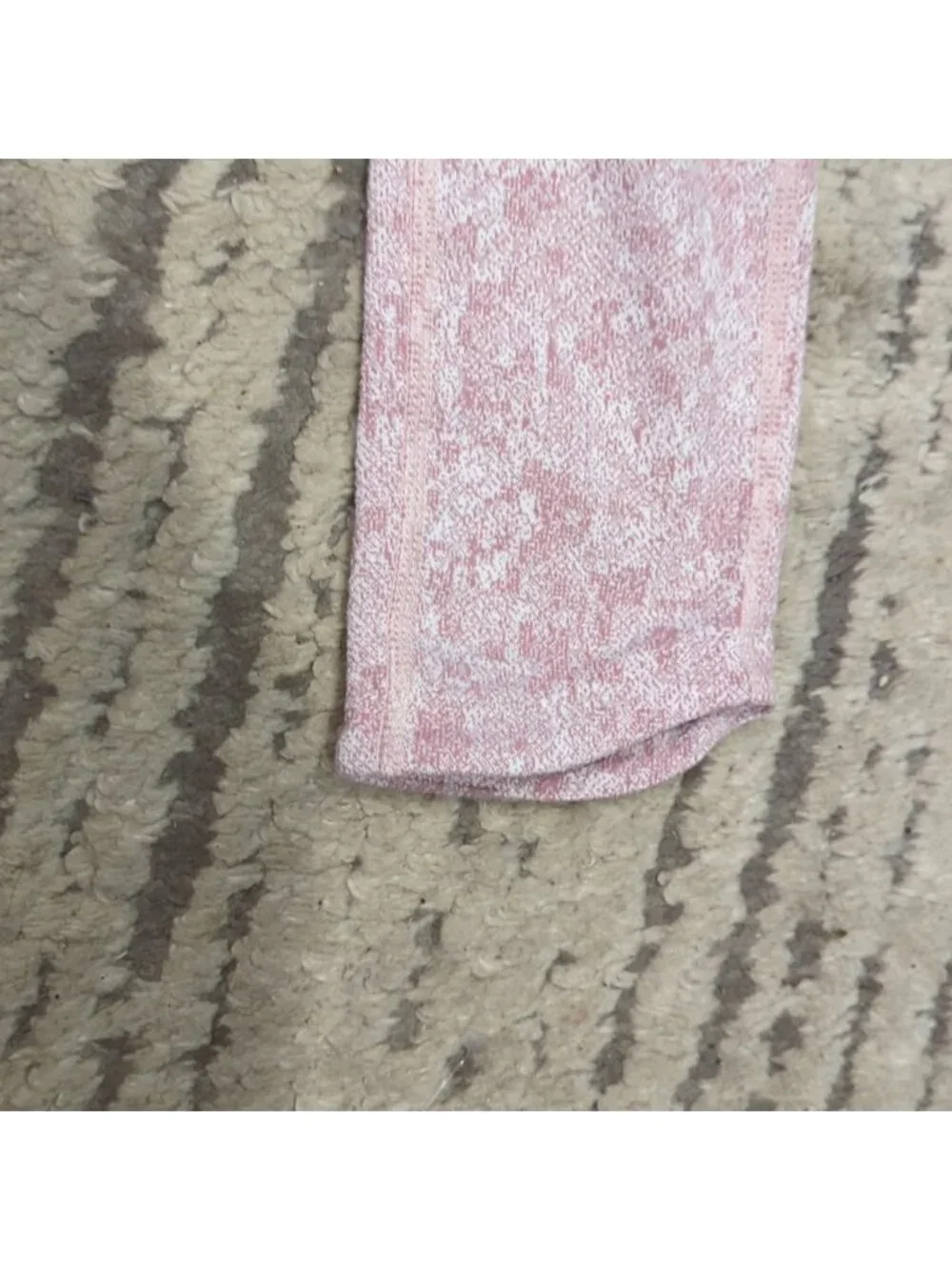 Gymshark Fleur Texture Leggings Dusky Pink Marl